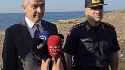 Vali Ergün: "Büyük ihtimal Rusya-Ukrayna Savaşı’ndan buraya gelen bir insansız deniz aracı; Ters dönmüş vaziyette olduğunu tahmin ediyoruz"