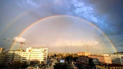 Yağmur sonrası Samsun’dan kartpostallık manzara
