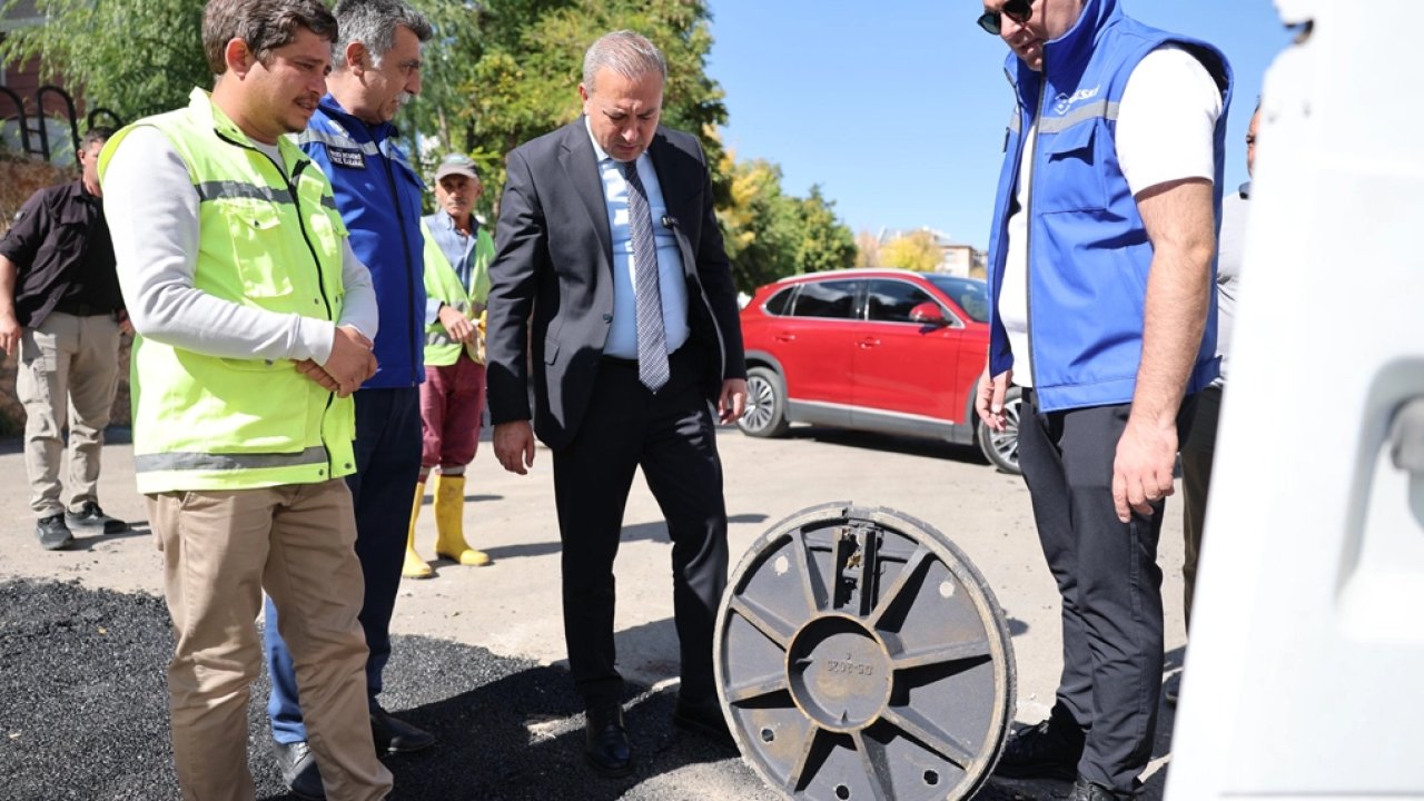 Yağmur suyu hattından doğalgaz borusu geçirilmiş