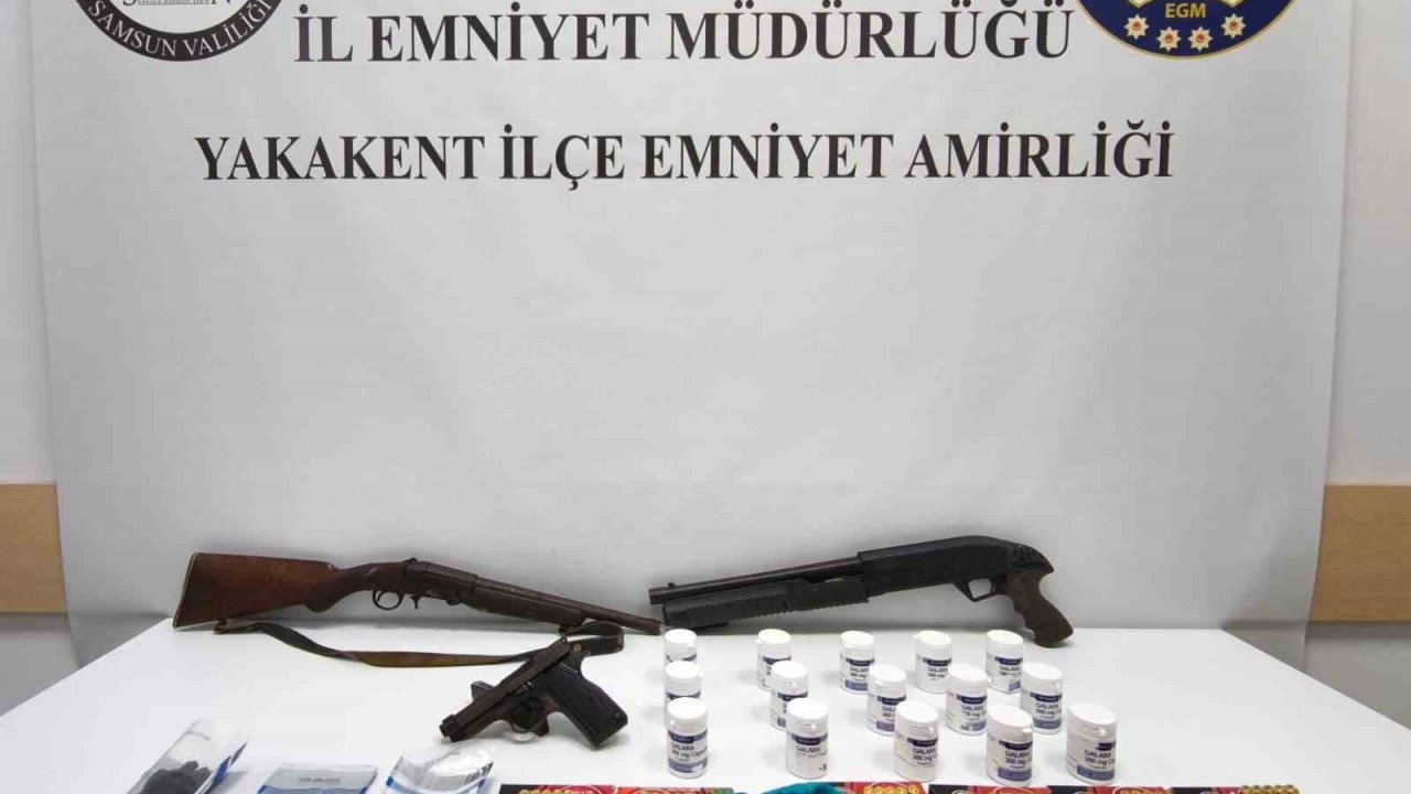 Yakakent ve Alaçam’da uyuşturucu operasyonu: 2 gözaltı