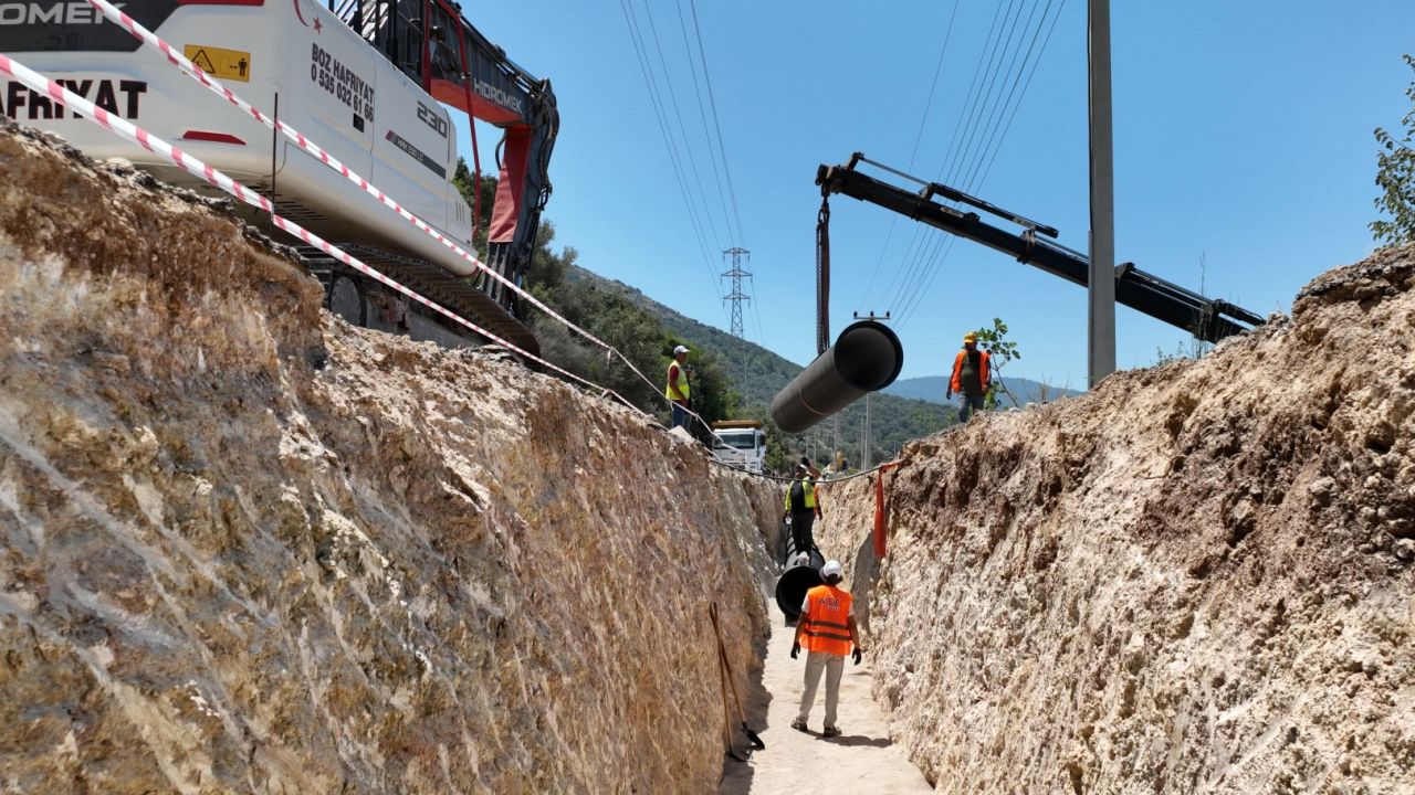 Antalya Kaş’ta içme suyu yatırımı sürüyor