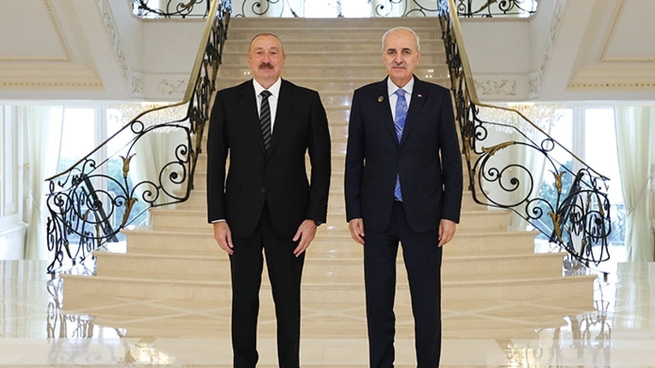 Azerbaycan Cumhurbaşkanı Aliyev, Kurtulmuş'u kabul etti