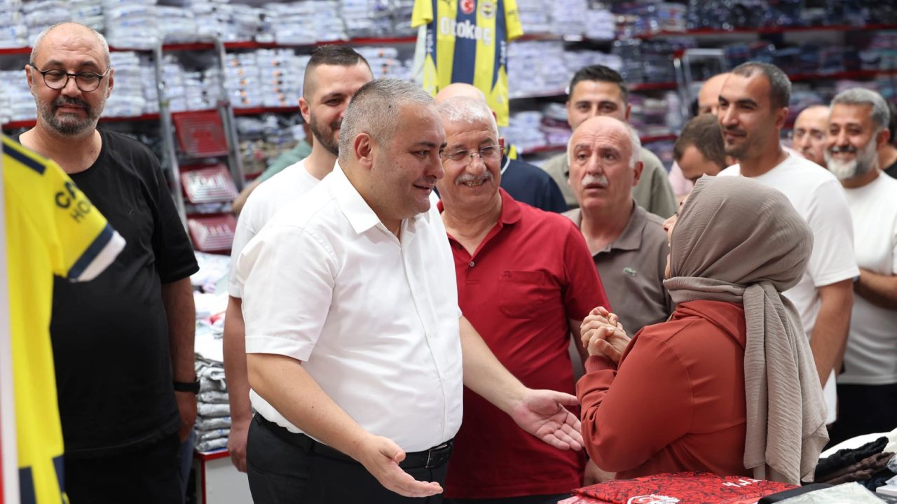 Başkan Özarslan’dan Osmanlı Halk Pazarı esnafına ziyaret