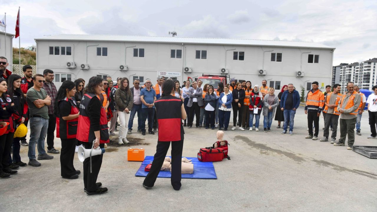 Başkentte Dikimevi–Natoyolu hattı inşaatında acil durum tatbikatı
