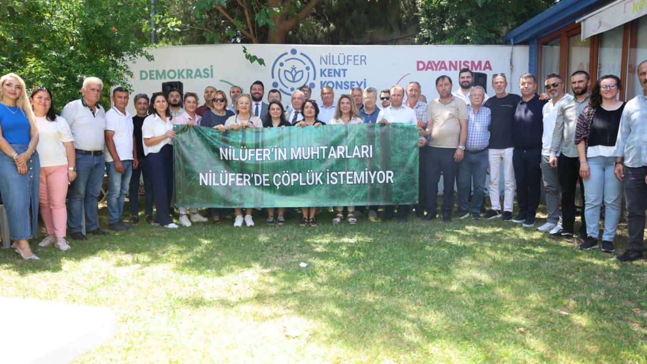 Bursa Nilüfer katı atık tesisine karşı tek ses oldu