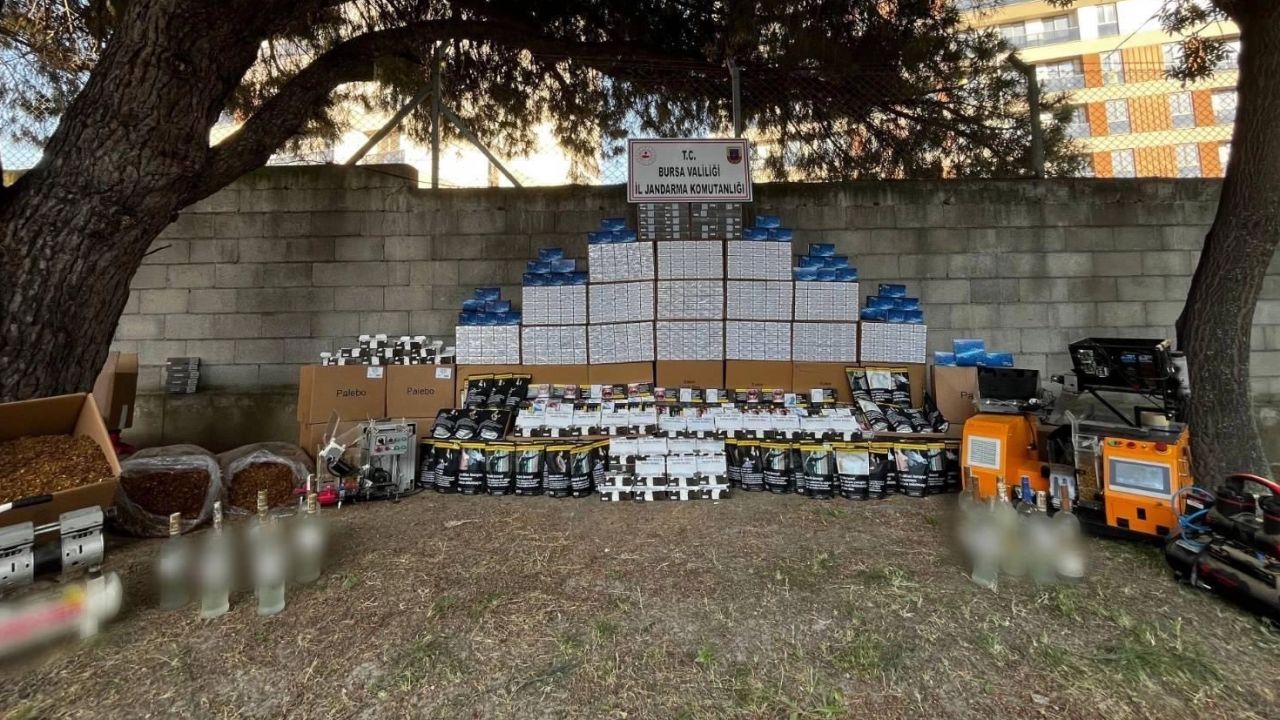 Bursa Osmangazi’de kaçak tütün operasyonu