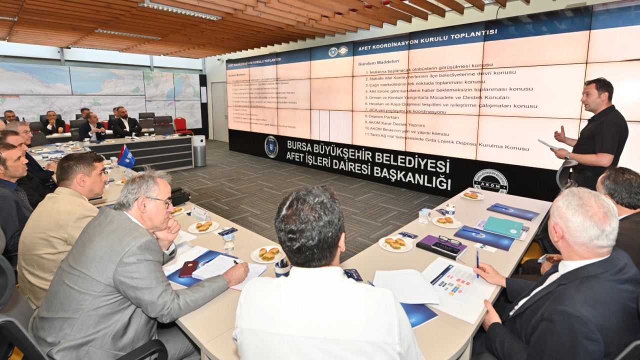 Bursa’nın afet planı AKOM’da masaya yatırıldı