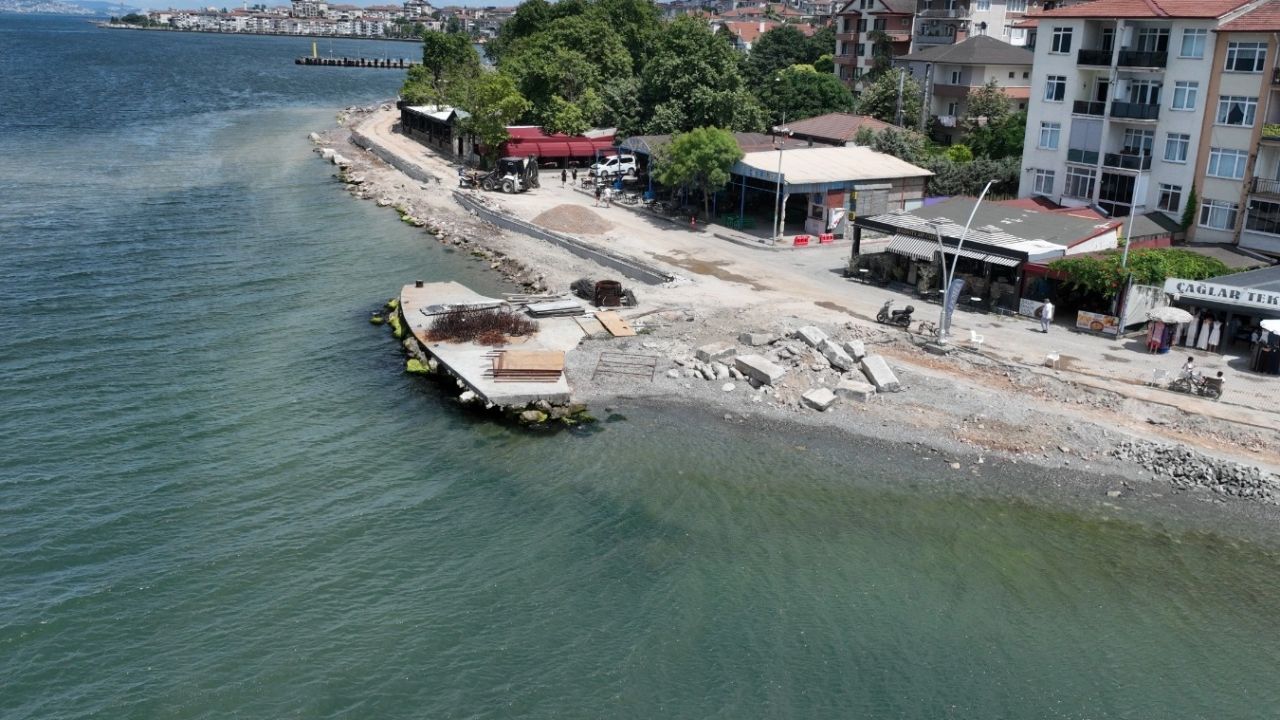 Değirmendere sahili yeni çehresine kavuşuyor