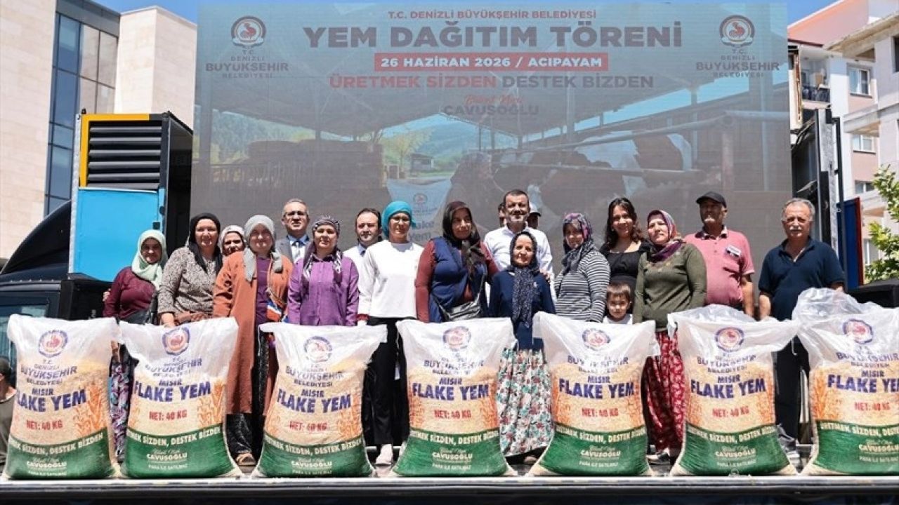Denizli’de yetiştiriciye yem desteği devam ediyor