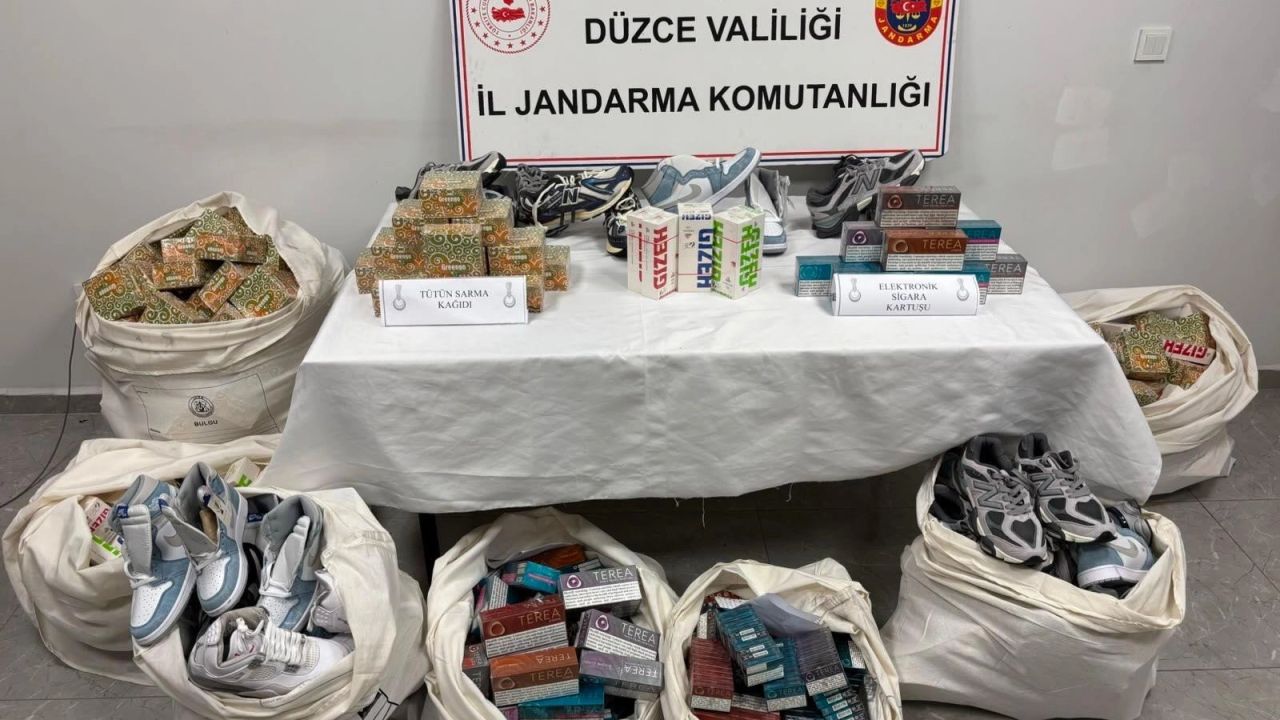 Düzce’de kaçakçılık operasyonu