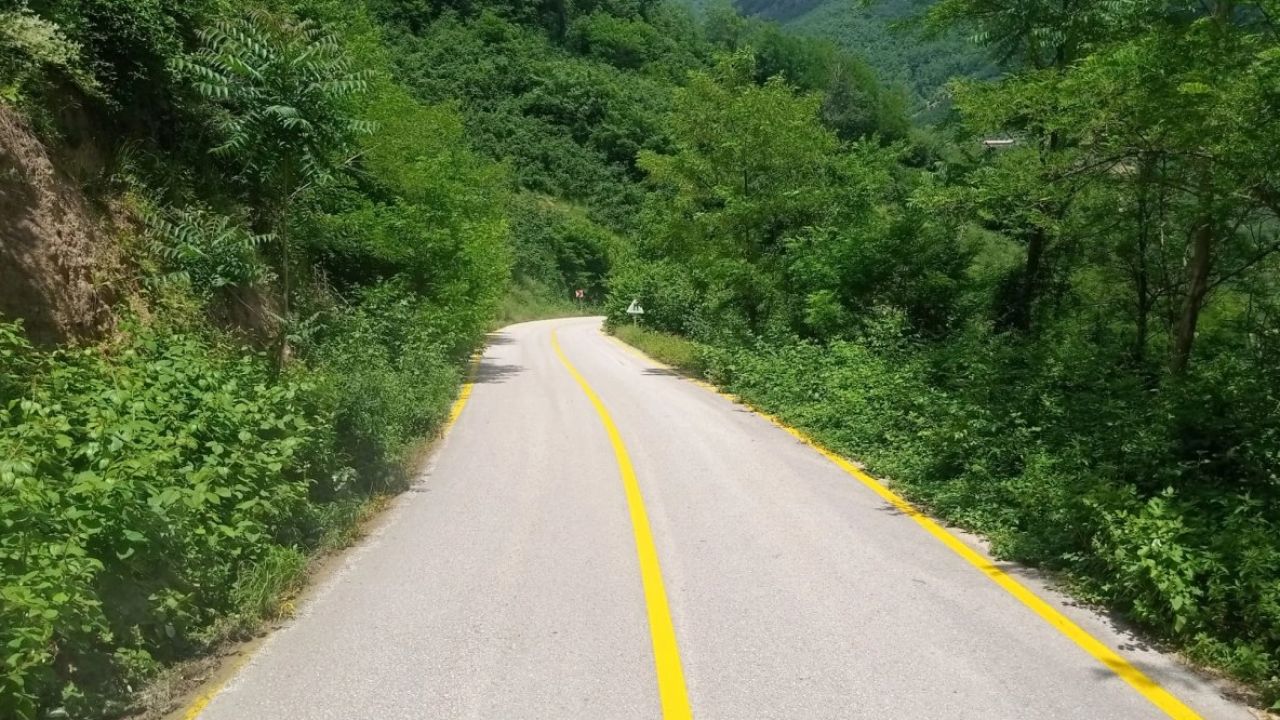 Ordu’da 38 kilometrelik yol ağında çizgi çalışması tamamlandı