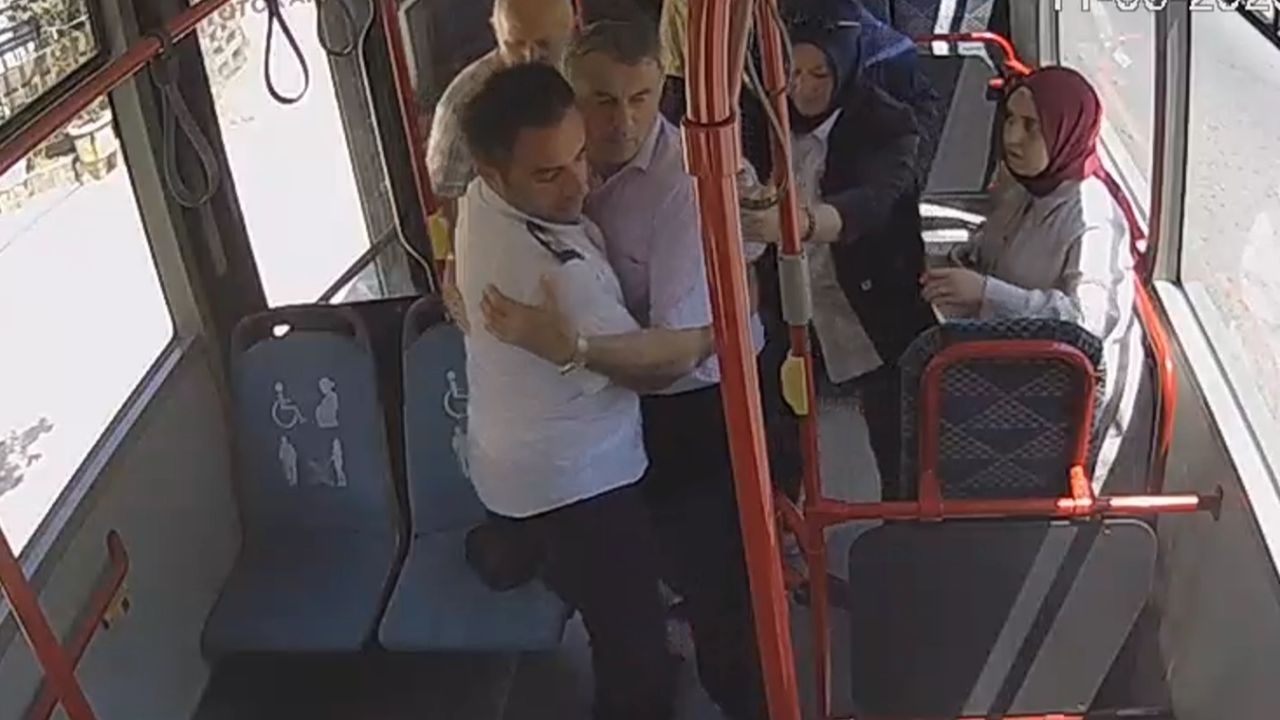 Sakarya Büyükşehir’in otobüsünde bir manevrayla bir hayat kurtuldu