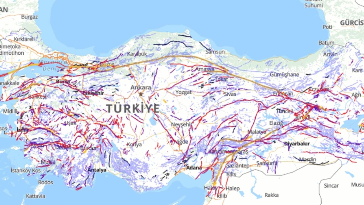 Türkiye'nin diri fay haritası güncellendi... Diri faylar 700’e yükseldi!