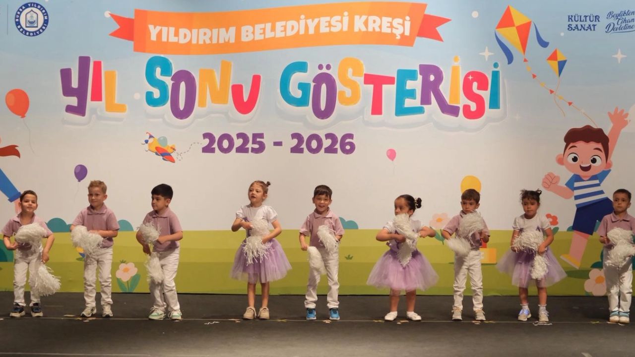 Yıldırım’da miniklerin mezuniyet coşkusu