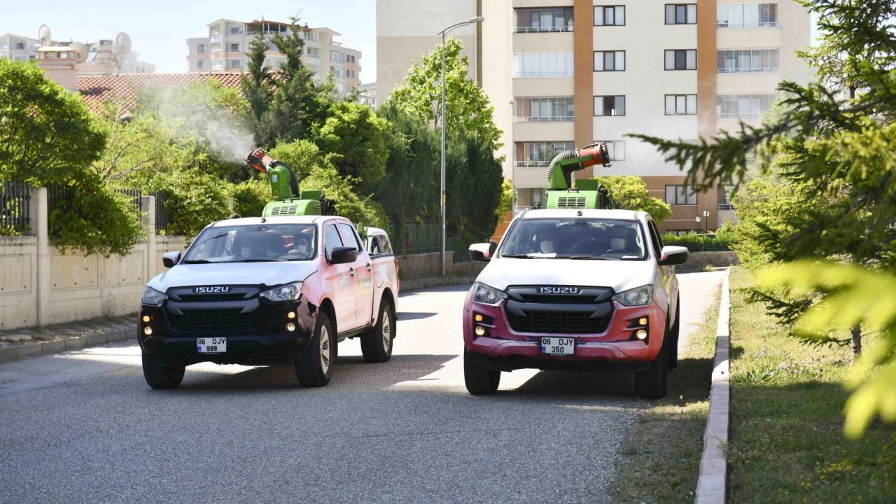 Ankara’da yaz boyu ilaçlama çalışmaları sürüyor