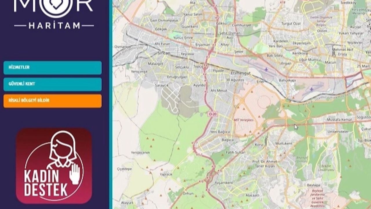 Başkentli kadınlar için Mor Haritam kullanıma açıldı