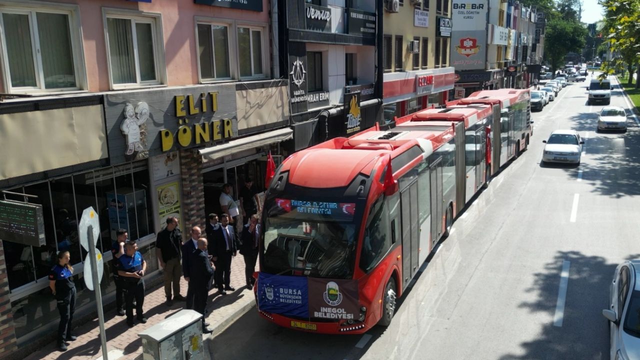 Bursa İnegöl'e metrobüs geliyor
