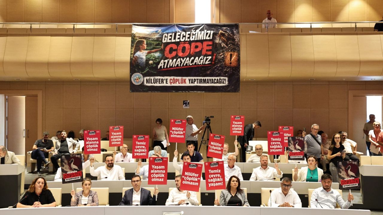 Bursa Nilüfer Belediye Meclisi’nde katı atık tesisi kararına tepki