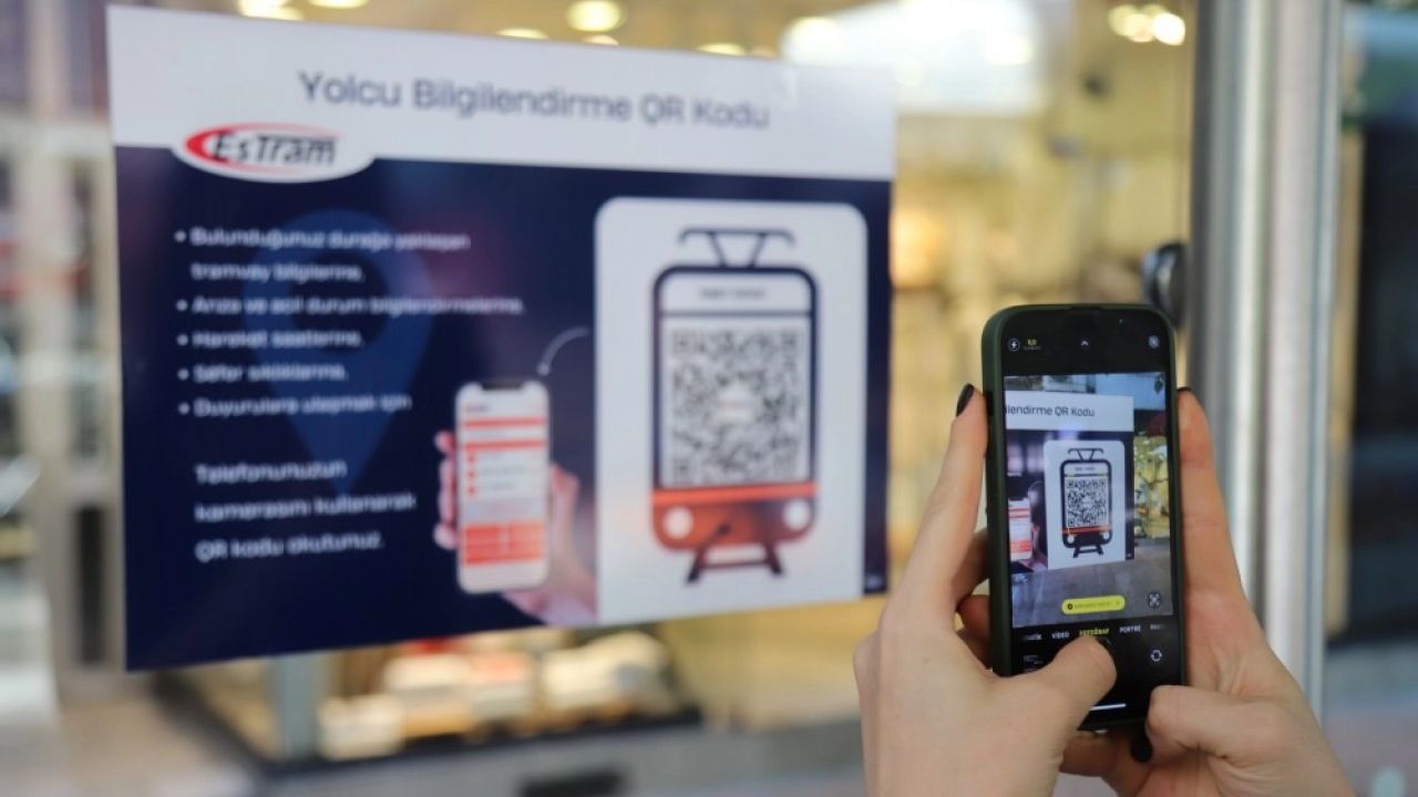 Eskişehir’de tramvay duraklarında QR kod dönemi başladı