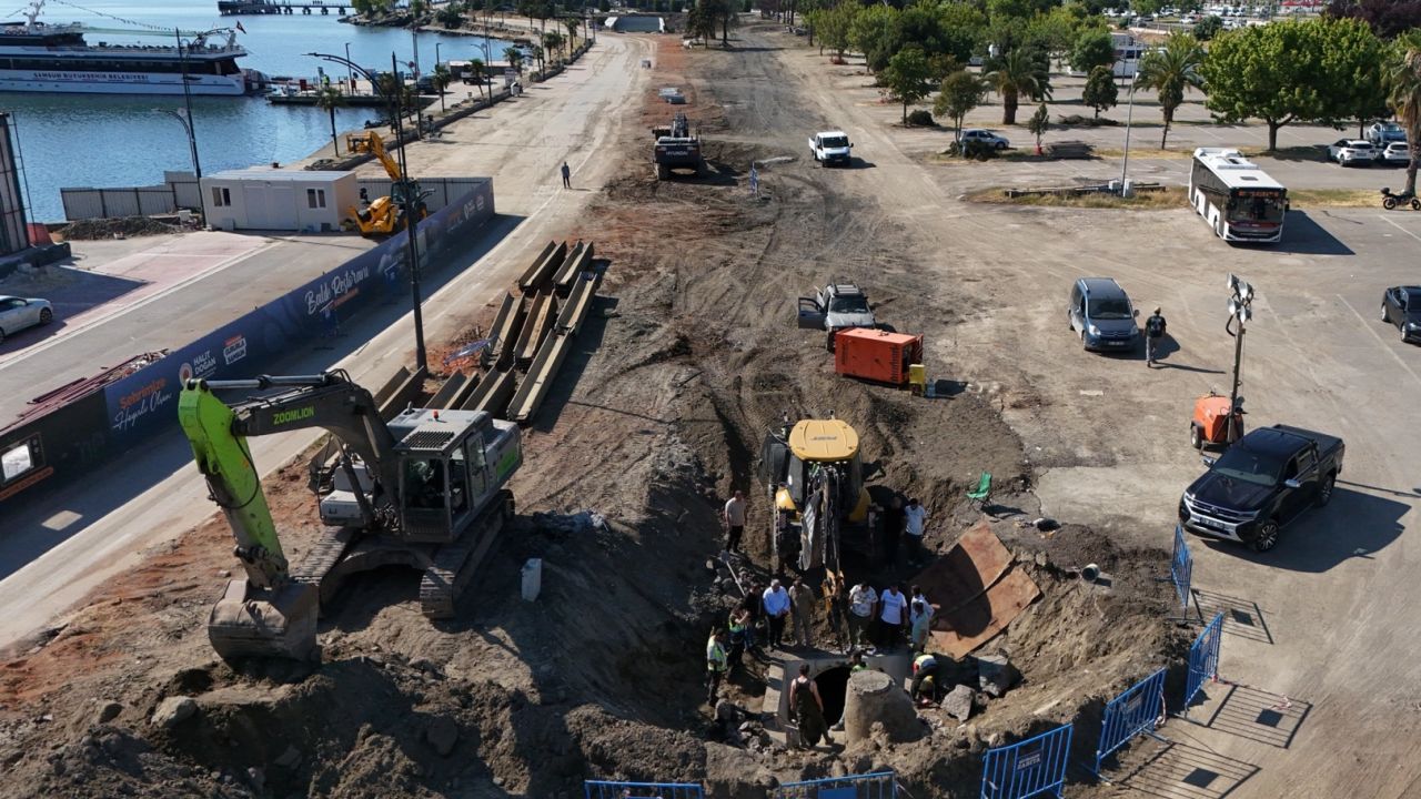 İlkadım atık su kolektör hattı hizmete alındı