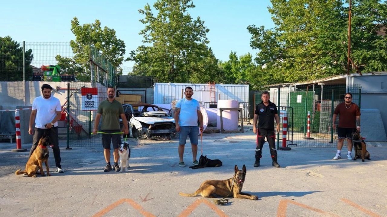İstanbul Maltepe'de patili kahramanlar afetlere hazırlanıyor