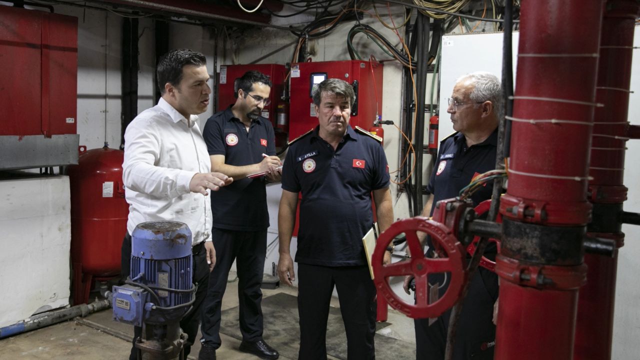 Mersin İtfayesi yangın güvenliği denetimlerini sürdürüyor