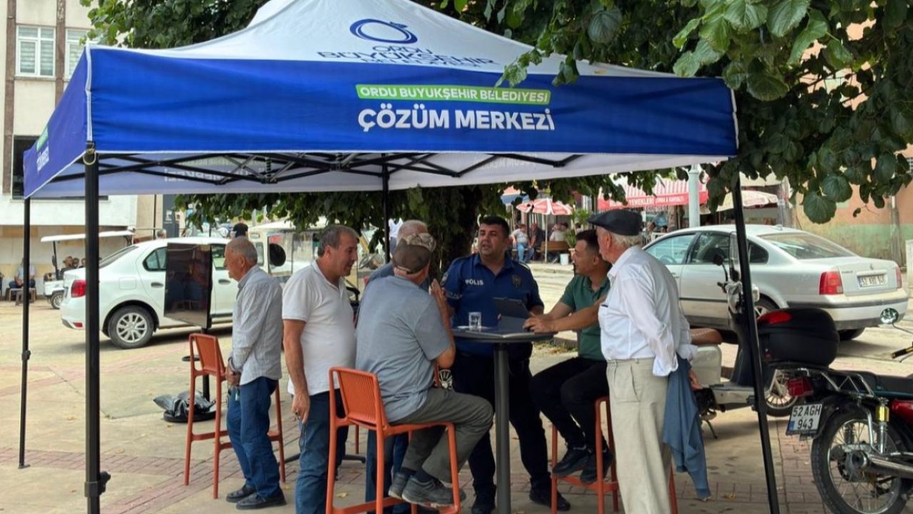 Ordu’da 153 Çözüm Merkezi İkizce’de vatandaşlarla buluştu