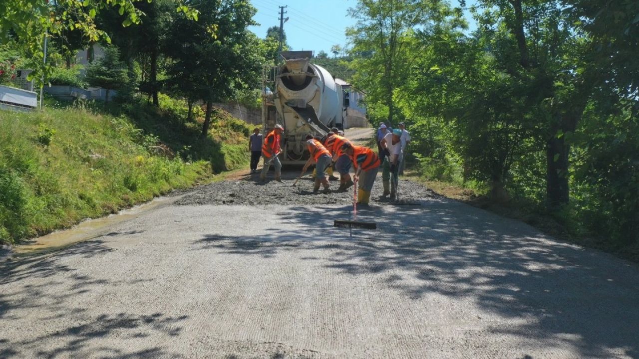 Ordu'da yarım asırlık yol sorunu çözülüyor