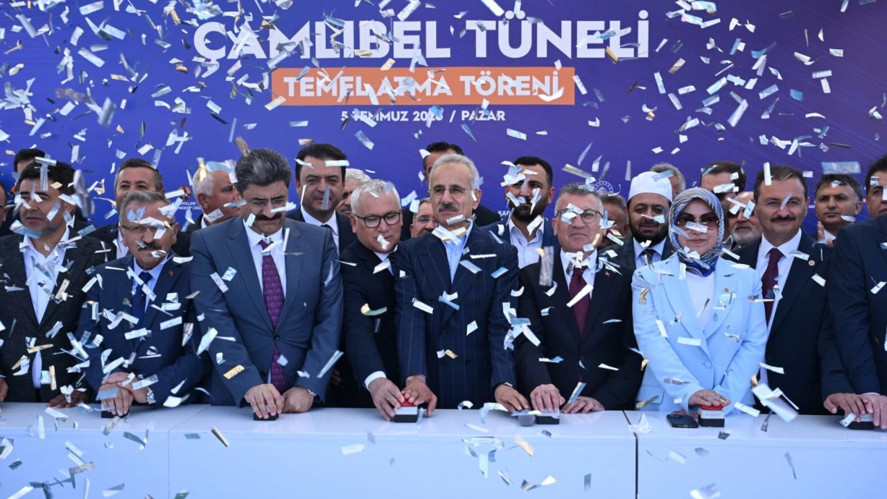 Sivas ile Tokat arasında kesintisiz ulaşım hedefi... Çamlıbel Tüneli’nin temeli atıldı