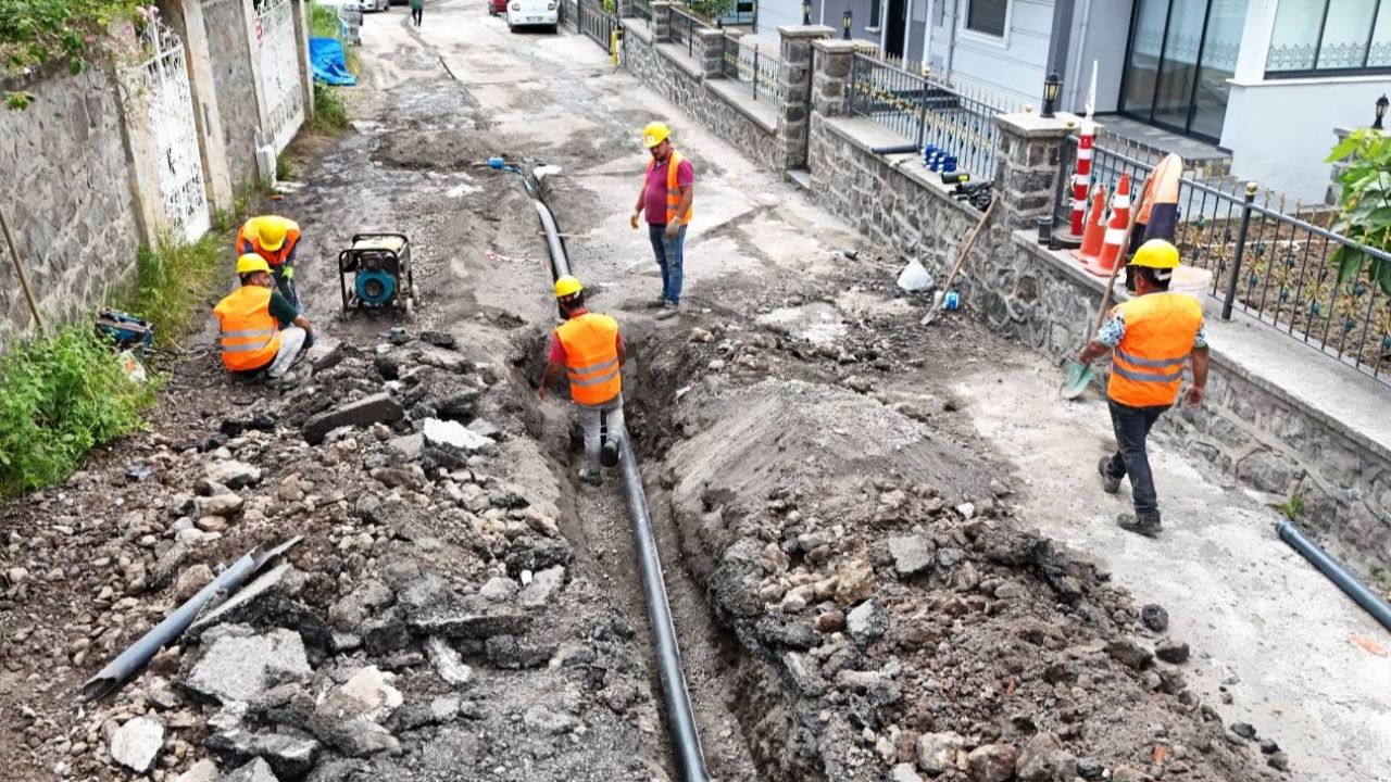 Trabzon Ortahisar’da Kireçhane ve Beştaş’a yeni içme suyu hattı