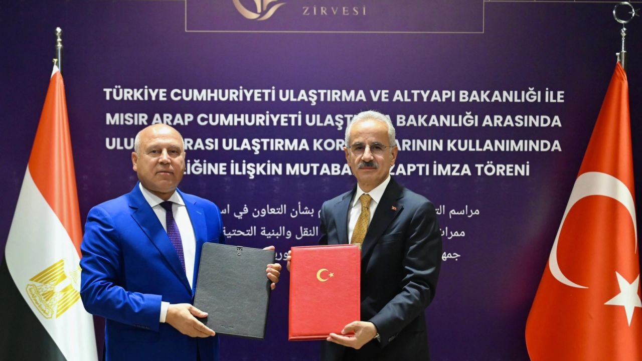 Türkiye ile Mısır arasında ulaştırma koridorları için iş birliği