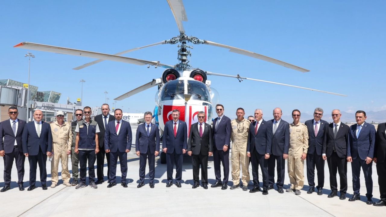 Türkiye’den KKTC’ye yangınla mücadele desteği... Söndürme helikopteri göreve başladı